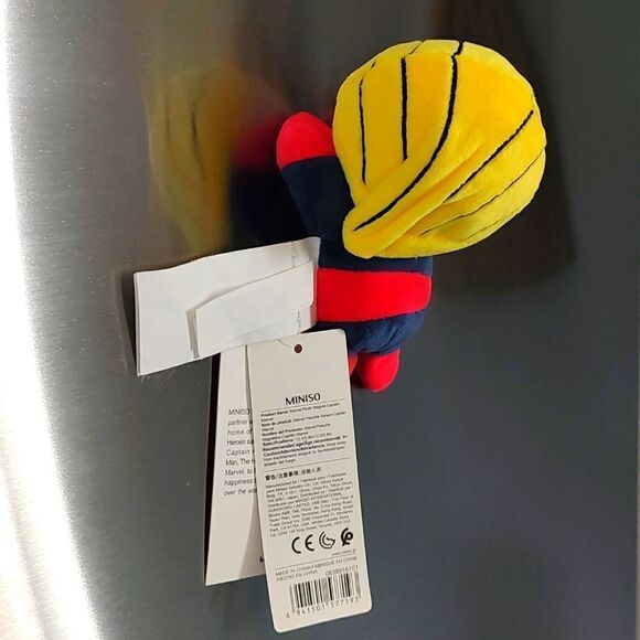 New With Tag‎ Miniso Life Captain Marvel 4.9" Plush Magnet - Picture 6 of 13